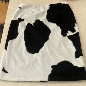 Vintage Express cow print skirt